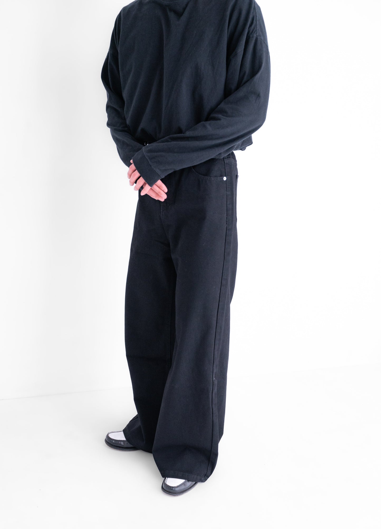 Black Baggy Denim