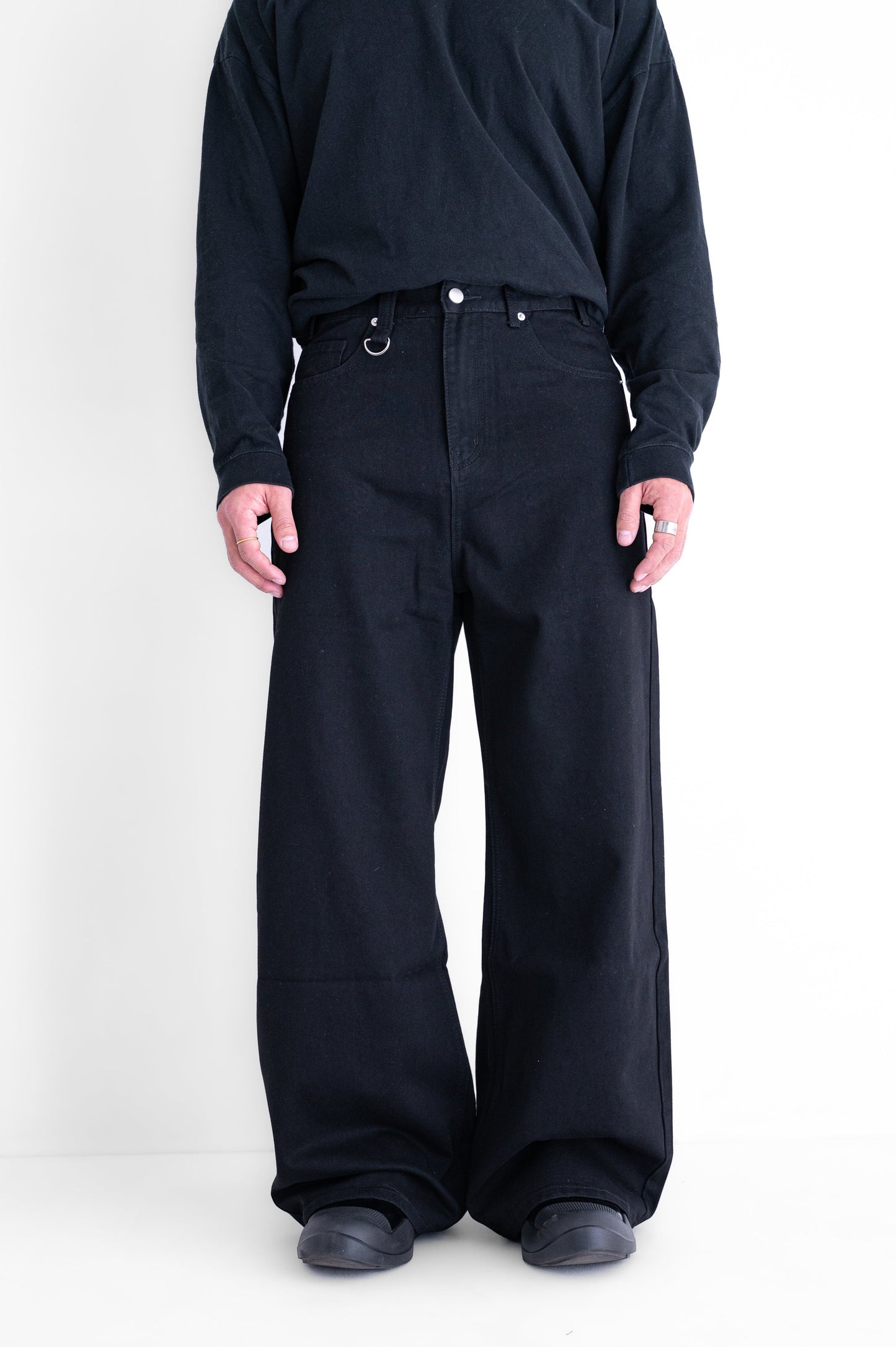 Black Baggy Denim