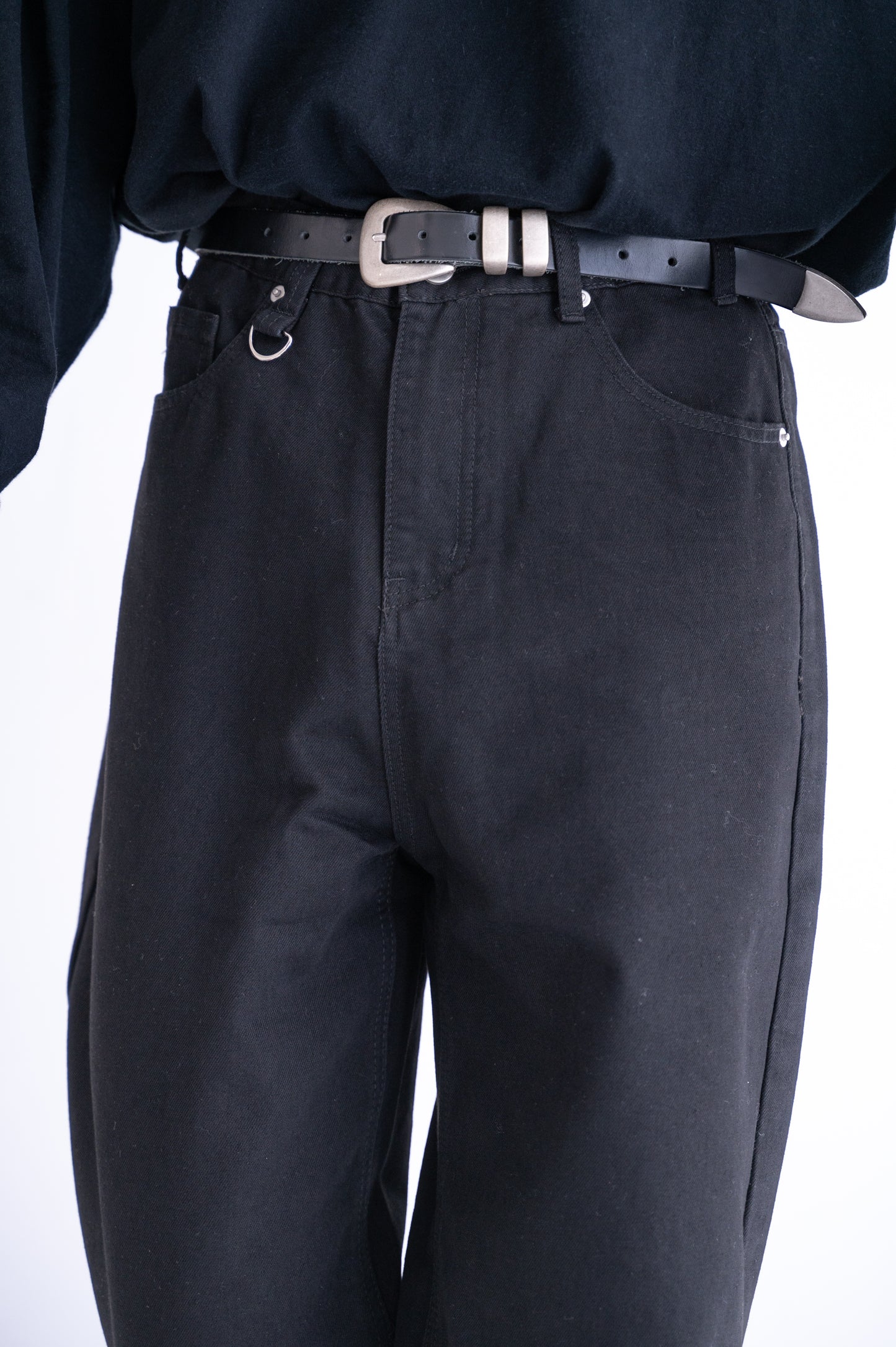 Black Baggy Denim