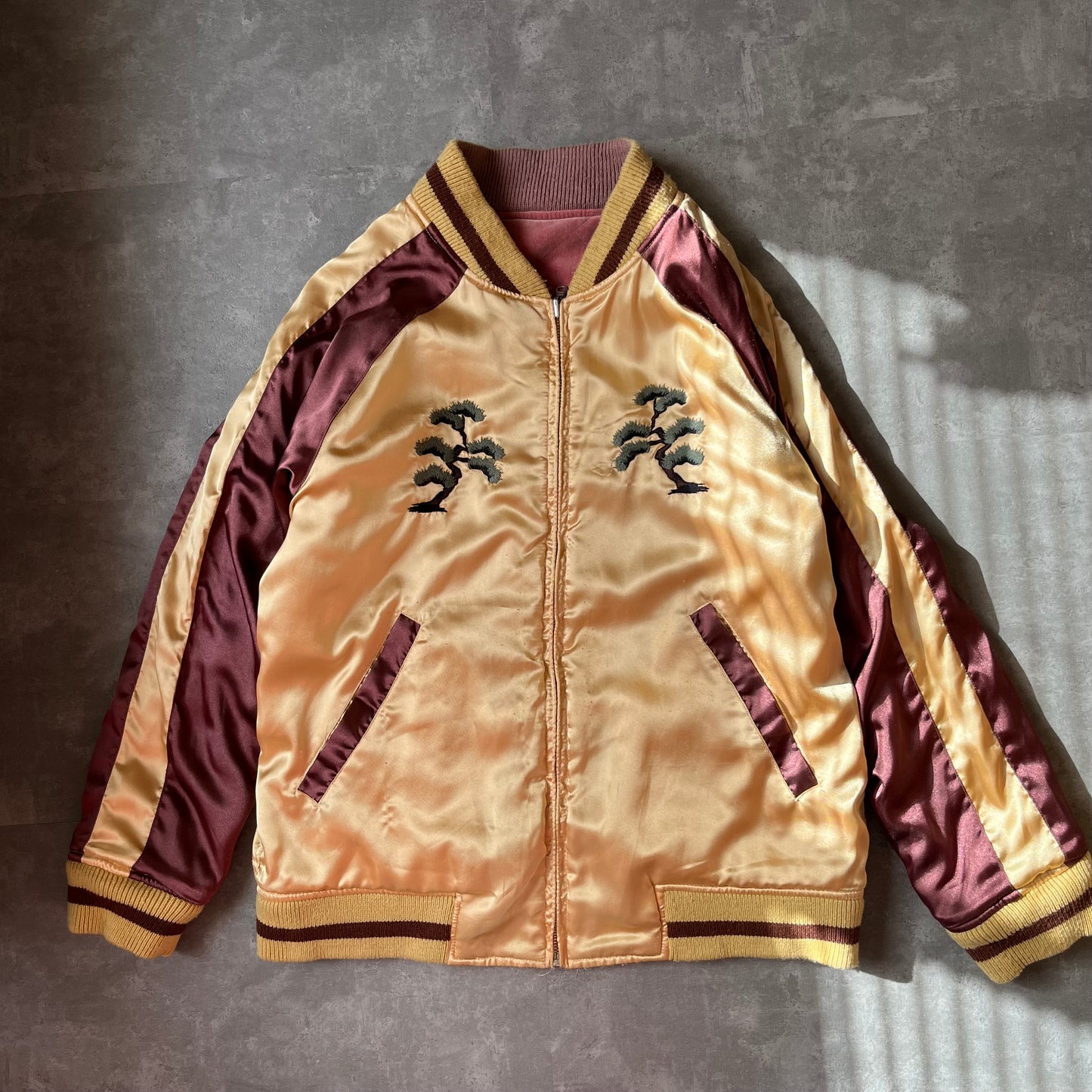 Vintage reversible スカジャン ブルゾン リバーシブル